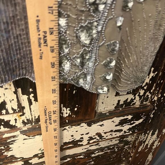 Vintage Dominique 100% silk beaded sequined cocktail top. Size M. EUC. - Picture 8 of 9